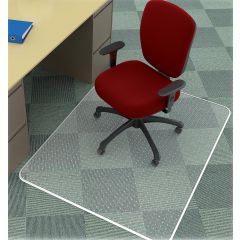 Covorase protectie, Covoras PVC transparent, protectie mocheta, 120 x 90cm - forma dreptunghiulara, Q-Connect - autograf.ro