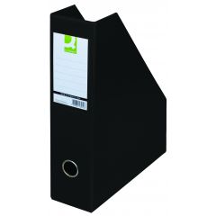 Banda adeziva si produse de ambalare Q-connect DELI, Suport reviste, carton plastifiat PVC, latime 76mm, Q-Connect - negru - autograf.ro