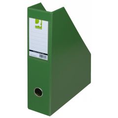 Banda adeziva si produse de ambalare Q-connect DELI, Suport reviste, carton plastifiat PVC, latime 76mm, Q-Connect - verde - autograf.ro