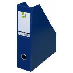 Raspundel Istetel, Suport reviste, carton plastifiat PVC, latime 76mm, Q-Connect - bleumarin - autograf.ro