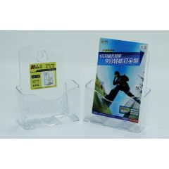 Suporti si aviziere, Display plastic pentru brosuri, de birou/perete, 1 x A5, KEJEA - transparent - autograf.ro