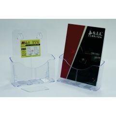 Suporti si aviziere, Display plastic pentru brosuri, de birou/perete, 1 x A4-portrait, KEJEA - transparent - autograf.ro