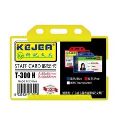 Ecusoane, Suport PP-PVC rigid, pentru ID carduri, 85 x 54mm, orizontal, 5 buc/set, KEJEA - transparent - autograf.ro