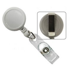 Raspundel Istetel, Dispozitiv cu snur retractabil pt. legitimatii, rotund-D20mm, clips curea, KEJEA - culori asortate - autograf.ro