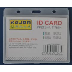 Ecusoane, Suport PP water proof, pentru carduri, 105 x 74mm, orizontal, 5 buc/set, KEJEA - transparent - autograf.ro