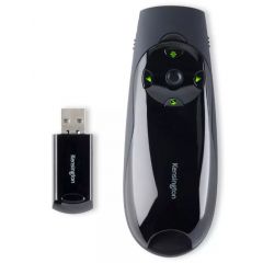 Campanie Kensington, Presenter Kensington Expert, conexiune wireless, control cursor, laser verde, 45 m, negru - autograf.ro