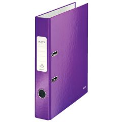Raspundel Istetel, Biblioraft LEITZ 180 WOW, carton laminat, A4, 52 mm, mov - autograf.ro
