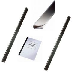 Alonje arhivare Leitz, Sina legare documente LEITZ, plastic, A4, 9 mm, 90 coli, 25 buc/set, negru - autograf.ro