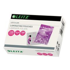Laminatoare Leitz, Folie laminare LEITZ, la cald, 65x95 mm, 125 mic, 100 buc/set - autograf.ro