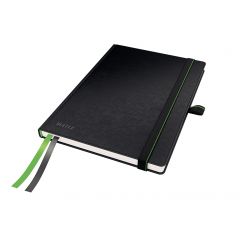 Caiete si registre Leitz, Caiet de birou LEITZ Complete, coperta dura, A5, 80 coli, velin, negru - autograf.ro
