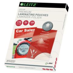 Laminatoare Leitz, Folie laminare LEITZ UDT, la cald, A4, 175 mic, 100 buc/ set - autograf.ro