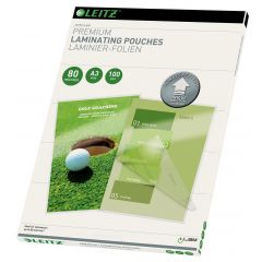Laminatoare Leitz, Folie laminare LEITZ UDT, la cald, A3,  80 mic, 100 buc/set - autograf.ro