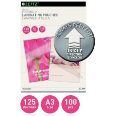 Laminatoare Leitz, Folie laminare LEITZ UDT, la cald, A3, 125 mic, 100 buc/set - autograf.ro