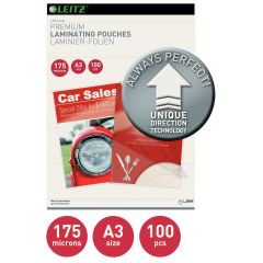 Laminatoare, Folie laminare LEITZ UDT, la cald, A3, 175 mic, 100 buc/set - autograf.ro