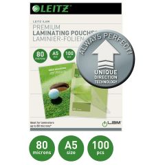 Laminatoare Leitz, Folie laminare LEITZ UDT, la cald, A5,  80 mic, 100 buc/set - autograf.ro