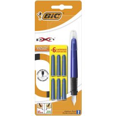 BIC, STILOU XPEN STANDARD + 6 CARTUSE BLISTER BIC - autograf.ro