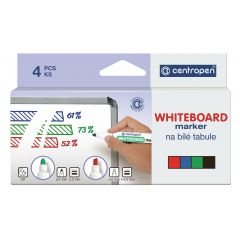 Markere CENTROPEN, MARKER WHITEBOARD 4/SET 2.5MM 8559 CENTROPEN - autograf.ro