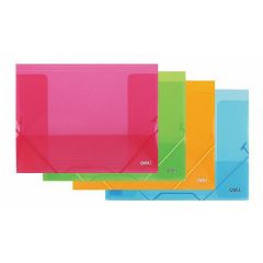 Dosare, mape si folii DELI, MAPA PLASTIC CU ELASTIC CUL TRANSLUCIDE DELI - autograf.ro