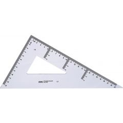 Rigle, echere, raportoare, seturi, SET 2 ECHERE 23CM TRANSPARENTE DELI - autograf.ro