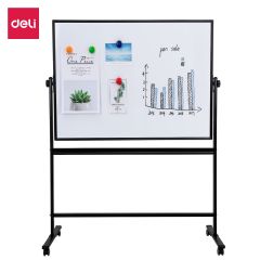 Table magnetice DELI, WHITEBOARD MAGNETIC MOBIL 90*120 CM RAMA ALUMINIU DELI - autograf.ro