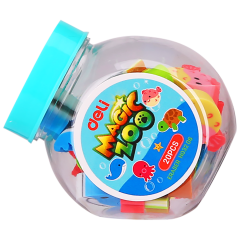 Rechizite scolare smart DELI, RADIERE CREION BORCAN 20 BUC MINI ZOO DELI - autograf.ro