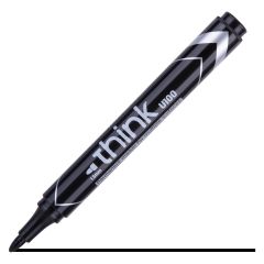 Markere DELI, MARKER PERMANENT NEGRU VARF ROTUND 1.5MM DELI - autograf.ro