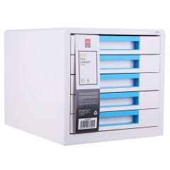 Tavite documente, CABINET 5 SERTARE ALB/BLEU DELI - autograf.ro