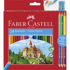Seturi pictura si desen Faber-Castell Lyra, CREIOANE COLORATE 24+3 CULORI ECO FABER-CASTELL - autograf.ro
