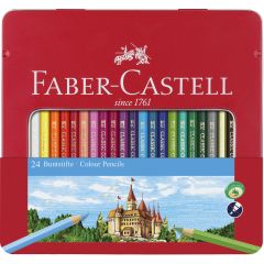 Seturi pictura si desen Faber-Castell, CREIOANE COLORATE 24 CULORI CUTIE METAL-2 FABER-CASTELL - autograf.ro