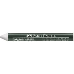 Creioane colorate, CREION CERAT 2253 SUPRAFETE LUCIOASE ALB FABER-CASTELL - autograf.ro