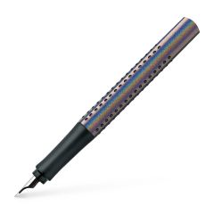 Stilouri şcolare Faber-Castell, STILOU GRIP 2011 GLAM SILVER M FABER-CASTELL - autograf.ro