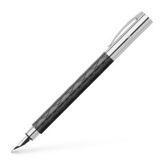 Stilou stangaci, STILOU AMBITION RHOMBUS NEGRU F FABER-CASTELL - autograf.ro