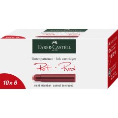 Cerneala, patroane si rezerve GRAF VON FABER-CASTELL Faber-Castell, CARTUSE CERNEALA MICI ROSII 6 BUC/CUTIE FABER-CASTELL - autograf.ro