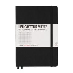 Caiet A5, CAIET A5 AR COP. RIGIDA NEGRU LEUCHTTURM - autograf.ro