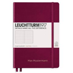 Produse din hartie, CAIET A5 PUNCTAT COP. RIGIDA BORDEAUX LEUCHTTURM - autograf.ro