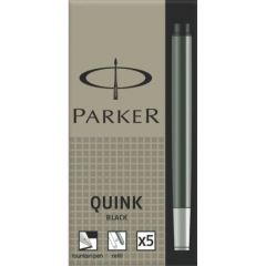 Cerneala, patroane si rezerve GRAF VON FABER-CASTELL Parker, CARTUSE CERNEALA MARI NEGRE 5/CUTIE PARKER - autograf.ro
