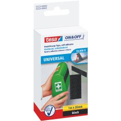 TESA, BANDA ADEZIVA CU ARICI 1M*20MM NEAGRA TESA - autograf.ro