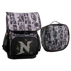 Lego, Ghiozdan Baieti Scoala Optimo + Sac Sport LEGO Core Line - Design NinjaGo Shadow, stil si functionalitate pentru micii ninja! - autograf.ro