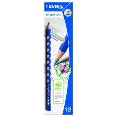 Creioane colorate Lyra, Creion grafit LYRA Groove Slim - HB - autograf.ro