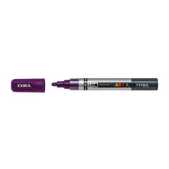 Carioci pe baza de apa, Marker LYRA Graduate Mark All, pe baza de apa, varf 2mm, pentru orice suprafata - violet - autograf.ro