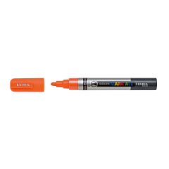 Carioci pe baza de apa, Marker LYRA Graduate Mark All, pe baza de apa, varf 2mm, pentru orice suprafata - orange neon - autograf.ro