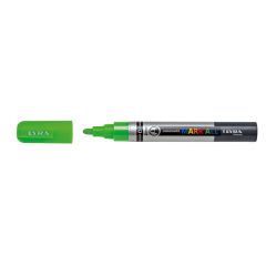 Carioci pe baza de apa, Marker LYRA Graduate Mark All, pe baza de apa, varf 2mm, pentru orice suprafata - verde neon - autograf.ro
