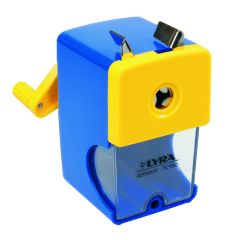 Rechizite scolare smart Lyra Alpino, Ascutitoare mecanica, plastic, LYRA - albastru/galben - autograf.ro