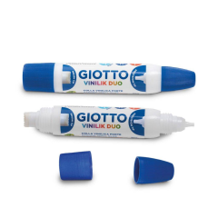 Lipici cu sclipici, Lipici lichid 35ml, 2 capete, GIOTTO Vinilik Duo - autograf.ro