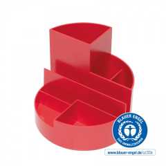 Pentru acasa, Suport pentru instrumente de scris, 6 compartimente, din plastic reciclat, ECO MAUL - rosu - autograf.ro