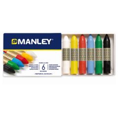 Creioane colorate Manley, Creioane cerate, cutie carton, 10 culori/cutie - Manley - autograf.ro