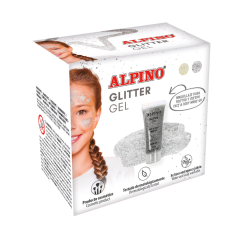Accesorii petreceri copii, Make-up lichid, 14ml, ALPINO Glitter - argintiu - autograf.ro