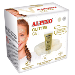 Accesorii petreceri copii Alpino, Make-up lichid, 14ml, ALPINO Glitter - auriu - autograf.ro