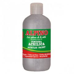 Raspundel Istetel, Vopsea acrilica, rezistenta la apa, 250ml, ALPINO - argintiu metalizat - autograf.ro