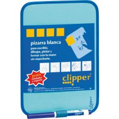 Jucarii Alpino, Tablita pentru scris 55 x 44 cm + marker, CLIPPER - alba - autograf.ro